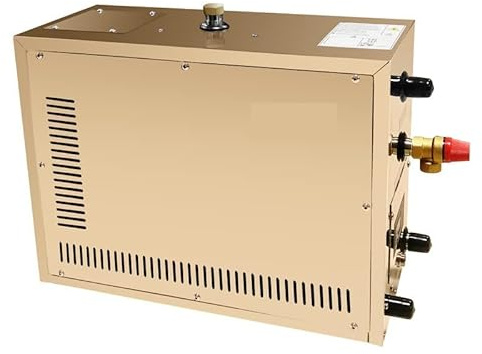 Dampfsauna-Generator Edelstahl Sauna Nass Dampfgenerator Maschine Sauna Dampfbad Ausrüstung Automatische Entladung Edelstahl Dampfmotor for geeignete Raumheizung für Home Spa(Size:AT-90S)
