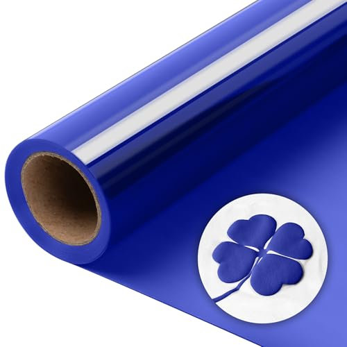 Aoder Blue Puff Vinyl Heat Transfer - 12 x6ft Blue HTV 3D Puff Heat Transfer Vinyl, Puffs Iron On Vinyl for T Shirt Compatible with All Cutting Machines (Royal Blue)