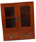 CRILSTYLEO Vintage Holz Wandschrank Aufbewahrungsschrank Schmal Niedrig Zuhause Küche Möbel Dekoration Modern Rustikal Bauernhaus Stauraum Schrankmöbel