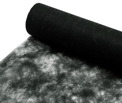 Sizocloud® Tischläufer Tischband (Schwarz, 30 cm breit)