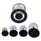 Gas Stove Cap Kit, Zinc Alloy Gas Stove Burner Cap, Oven Cooker Hob Gas Burner Crown and Flame Cap Kit for SABAF Gas Stoves Cooktop Parts & Accessories(Flat)