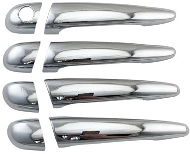 Türgriff Fahrerseite Für E46 330 330ci Für M3 1996-2005 Yifei ABS Chrom Autozubehör Türgriff Schüsselabdeckung Zierleiste Paste Stil Linkslenker Beifahrerseite Äußerer Türgriff(8PCS)