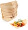 Weenwill Platos de Bambú en Forma de Barco,50 PCS Platos de Madera para Barcos Bandejas de Bambú para Servir Vajilla Cuenco para Alimentos con Dedos Currywurst Sushi Buffet,Catering,Fiestas