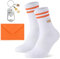 Utensilsto Bierliebhaber Geschenk Set 1 Bestickte Tennissocken Sportsocken 1 Flaschenöffner Schlüsselanhänger 1 Orange Geschenkverpackung Umschlag für Mann Frau,Interessante Bier Socken