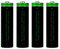 4 Pcs 3.7V NI-MH Wiederaufladbarer Akkus, 3200mAh Knopfleiste NiMH Wiederaufladbar Batterie für Taschenlampe, Kleinen Lüfter, Türklingel, LED Stirnlampe, Größe:18mm*67mm/0.7in*2.63in