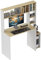 DECHOME - Scrivania Moderna per PC con Libreria, Scaffale e Porta CPU 113x45x138.5 cm colore Rovere
