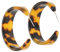 BESPORTBLE 1Paar Vintage Leopardenohrringe Für Frauen Trendige Creolen Schildpatt Acetat Extravaganter Ohrschmuck Für Modebewusste Damen