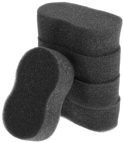 Cabilock Pferdepflegeschwämme Schwamm Für Pferd 5 Stück | Schwarz, Weiches Schwamm Material, Zum Reinigen Und Waschen, Für Tägliche Pferdepflege