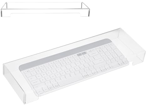 Funda para Teclado Transparente de Acrílico, Protección | Cubierta para Uso Doméstico, Evita Polvo y Derrames, Reduce Limpieza entre Teclas, para Keyboard