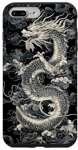 Chinese Dragon Pattern Stained Trendy Case for iPhone 7 Plus/8 Plus