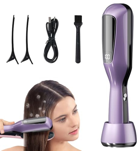 Hojalis Coupe Fourche Cheveux, Mini Tondeuse À Cheveux Fourchus Sans Fil, Avec Ions Négatifs, Avec Indicateur De Puissance, Pour Pointes Fourchues Sèches, Abîmées Et Cassantes Argent