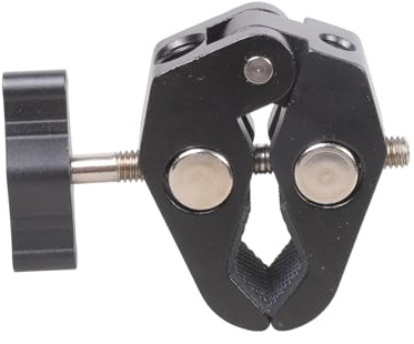 Multipurpose Camera Mount Clamp 50mm Grip Two Threaded Port for Tripods Studio Gear Aluminum Alloy Photography Crabs Clamp