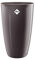Elho Brussels Diamond Rond Haut 27 - Pot De Fleurs pour Intérieur - Ø 27.0 x H 44.1 cm - Gris/Gris Perle
