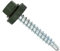 Color-Head Trapezblechschrauben 100 Stück, Farbe Olivgrün RAL6003, 4,8x35mm, Bohrschrauben, Blechschrauben mit EPDM-Unterlegscheibe, Dachschrauben verzinkt für Trapezblech & Blechdach