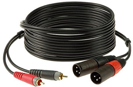 Klotz 2x Cinch / 2x XLR male 3 pol. 6,0 m (AT-CM0600)
