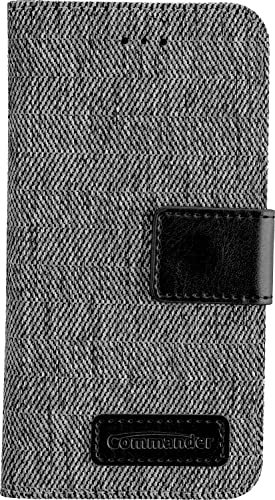 Peter Jäckel Dress Grey Handy Tasche 11,9 cm (4,7 Zoll) Folio schwarz, grau - Handyhüllen (Folie, Apple, iPhone 6/ 6S, 11,9 cm (4,7 Zoll), schwarz, grau)