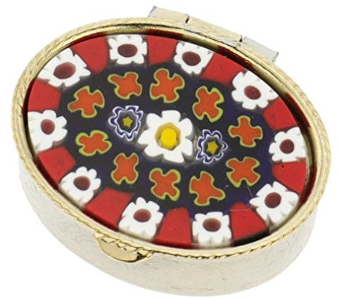 Murano Millefiori Kleine Pillendose - Oval