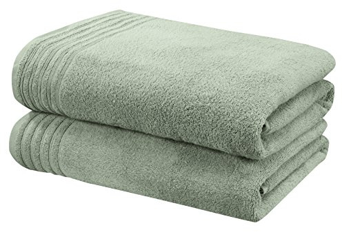 Rapport Home So Soft 2-Piece Towel Bale, 100% Cotton-Sea Green, Combed, 140 x 90 x 1 cm