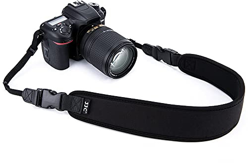 DSLR Camera Neck Strap, Soft Neoprene Shoulder Belt for Canon EOS R5 R6 5D Mark IV 6D Mark II SL3 SL2 T8i T7 T7i 90D 80D Nikon D6 D5 DF D850 D810 D780 D7500 D5600 D3500 Sony A1 A99II,etc