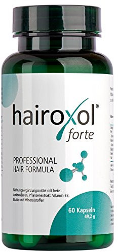Hairoxol Vitamine für Haare von Frauen + Männer | Nahrungsergänzungsmittel mit freien Aminosäuren, Pflanzenextrakt, Vitamin B3, Biotin, Zink, Mineralstoffe | made in Germany (60 Kapseln)