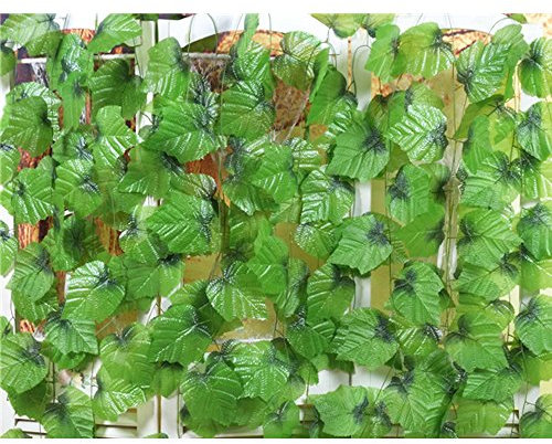 Miguor Lot DE 12 28,3 m Artificielle Vigne Décoration Faux Big Raisin Plantes Vigne Décoration de Plafond Big Widget Décoration Utilisation sans Laisse Tomber