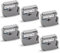 6x XemaX Kompatibel M-K221S 9mm 3/8 Brother Ersatz für Brother M-K221S M-K221 MK221S MK 221S Brother P-Touch 60 Bänder 9mm für Brother PT-65 PT-90 PT-80 PT-55 PT-60 PT-85 PT-M95, Schwarz auf Weiß