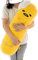 futurecos Süßes gelbes langes Ei, Plüschtier, rundes Kissen, das faule Ei, gefüllte Puppe, Spielzeug, dekoratives Wurfkissen, Bettdekoration, Geschenk für Mädchen und Jungen, 68 cm