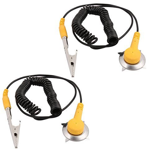 Alligator Clip Spule, antistatisches Kabel, ESD, 2 Stück