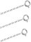 WIFUN 3 Pieces Jewelry Extender Chain, 925 Sterling Silver Necklace Bracelet Extension Chain for Jewellery Making(Silver)