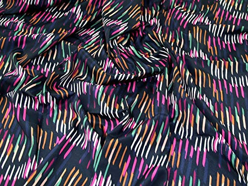 John Kaldor Crepe de Chine Stoff, mehrfarbig, Meterware