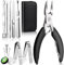 16 PCS Toe Nail Clipper, Modacraft Sharp Toenail Clippers Kits for Thick Nails, Professional Ingrown Toenail Treatment with Toenails Trimmer, Stainless Steel Nipper, Nail File for Men Women Gift