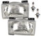 Johns, Scheinwerfer Satz passend für Fiat Ducato Scheinwerfer 05/1984-08/1990 Set m. 2x H4 links rechts