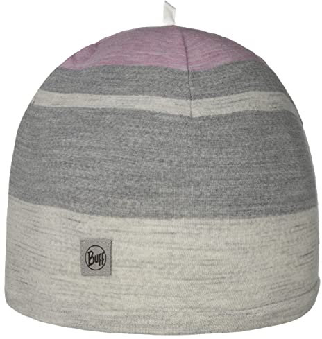 Buff Move Merino Wool Mütze grau/pink