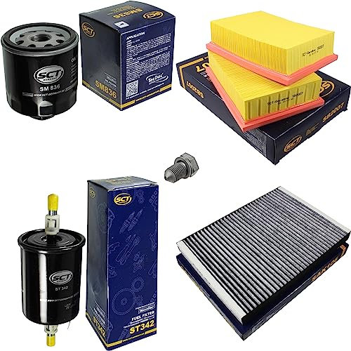 Inspektionspaket Wartungspaket Filterset mit Ölfilter SM 836, Luftfilter SB 2007, Kraftstofffilter ST 342, Innenraumfilter (Aktivkohle) SAK 106, Verschlussschraube