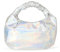 The Drop Damen Addison Soft Volume Tasche mit Tragegriff Oben, Silber schillernd, Einheitsgröße