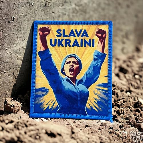 SLAVA UKRAINI Morale Patch Gewebt mit Hakenklett