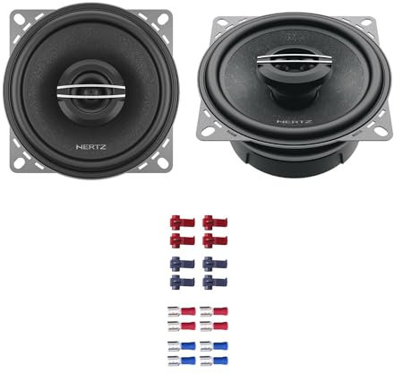 Hertz Auto Lautsprecher Boxen CX 100 240 Watt 10 cm 2 Wege Koax passend für FIAT Seicento 1998-2006 Armaturenbrett vorne