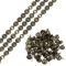 sourcing map 3 tiras de tachuelas para tapicería, 1 metro, adornos decorativos de flores para sofá, cabecero, silla, muebles con clavos de tapicería (11 mm bronce)