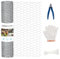 MAIYADUO Chicken Wire, Chicken Wire Mesh Roll 35cm x 1m, Anti-Rust Hexagonal Galvanized Chicken Wire Mesh for DIY, Pet Rabbit Chicken Fencing