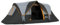 Outsunny 5-6 Man Camping Tent Tunnel Tent UV Protection 3000mm Water Resistant Hiking Shelter with Groundsheet and Carry Bag - Light Grey and Black