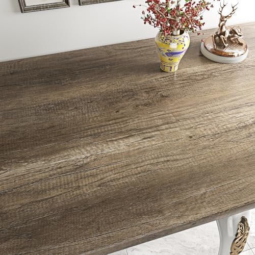 FunStick Carta da Parati Legno Carta da Parati Adesiva Muro Legno per Cucina Camera da Letto Marrone Rustico Carta Adesiva per Mobili Legno Pellicola Adesiva Cucina Legno Rivestimento Parete 30CMx5M