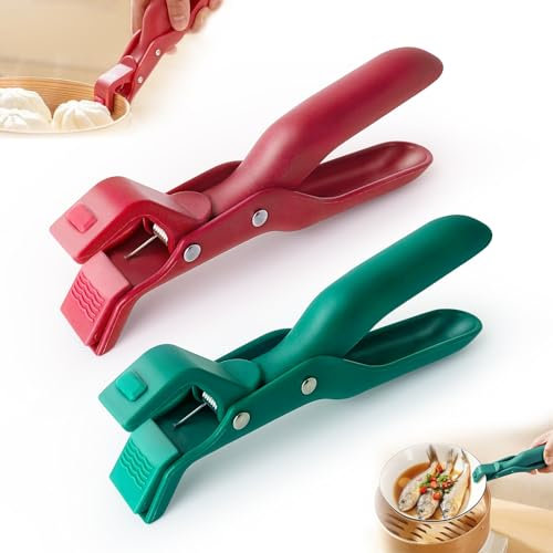 2PCS Multi-Purpose Anti-Scald Bowl Holder Clip, Multi-Function Non-Slip Heat Insulation Anti-Scald Griper for Kitchen Accessories