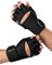 KUTOOK Ruderhandschuhe Fitness Calisthenics Handschuhe Krafttraining Bodybuilding mit Handgelenkschutz Trainingshandschuhe Herren Damen Stoßdämpfend mit Palm Pad für Crossfit schwarz M
