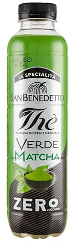 San Benedetto, Thè Verde Matcha Zero Freddo, 400 ml Bevanda Dissetante Analcolica, Tappo Click, Senza Zuccheri, Conservanti e Coloranti