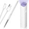 Mini UV Lamps for Gel Nails, Protect Skin Gel LED Nail Lamp Rechargeable USB UV Light Flash Cure Nail Dryer Curing Gel Polishes Nail Glue Stickers Glitter Nail Art with Nail Art Pen, Gift for Women