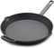 Greenpan Bobby Flay - Sartén de hierro fundido presazonado de 12 pulgadas con mango auxiliar, grado profesional, resistente, apto para inducción, estufa versátil, horno, barbacoa, fuego y parrilla,