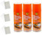 Etrexonline Kit de Restauración de Faros para Coche - Spray Reparador y Abrillantador, Elimina Amarillamiento y Rayones, Fácil Aplicación, 200ml (Pack de 3)