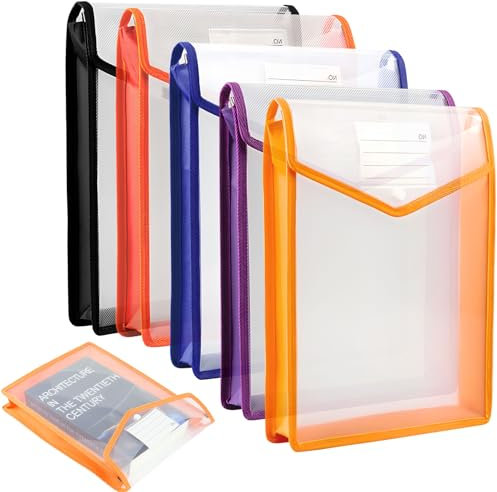 LPZMPZ Dokumententasche A4 Dokumentenmappe mit Druckknopf Umschlag Mappe A4 Sichttasche Abheftbar zum Abheften Sichtertasche Dokumenten Vertikale für Schule Büro Zuhause Dokument