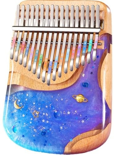 1-teiliges Kalimba-daumenklavier, Tragbares Fingerklavier 21 Tasten, Musikinstrumente, Geschenk Für Kinder, Erwachsene, Anfänger, Profis