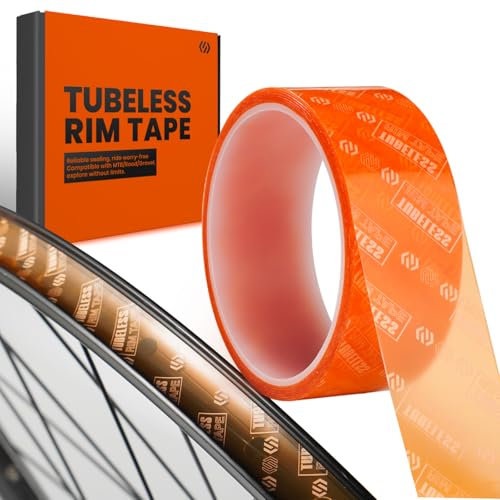 CNCLOL Fahrrad Tubeless Felgenband,Tubeless Band 32mm Rim Tape 10m - Haftklebstoffe Fahrrad Klebeband für Schlauchlose Fahrradreifen MTB,Rennrad, Gravel, Mountain,Road Bike.Semi-transparent
